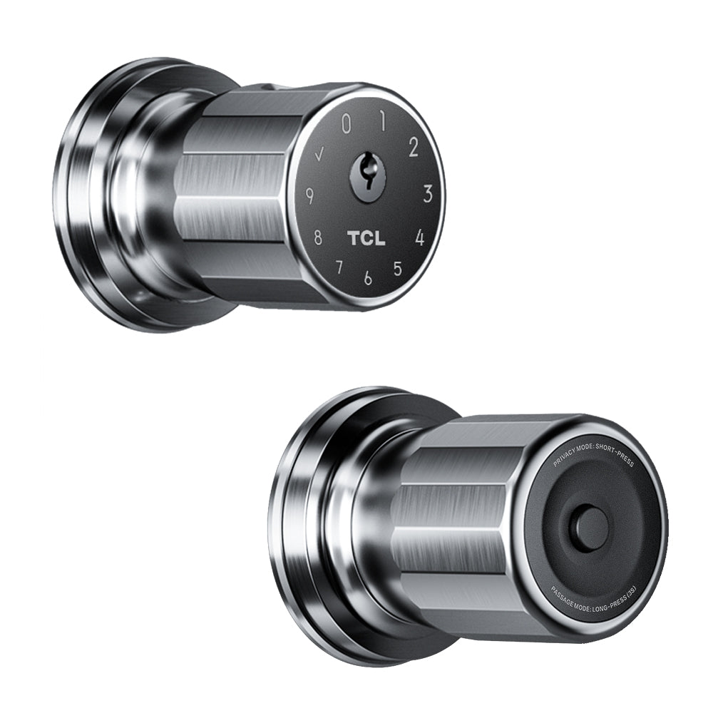 TCL K1 Smart Fingerprint Door Knob Secure Biometric Lock with App Control and Keyless Entry for Home Office and Garage
