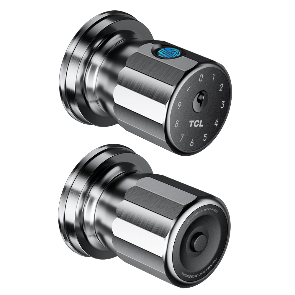 TCL K1 Smart Fingerprint Door Knob Secure Biometric Lock with App Control and Keyless Entry for Home Office and Garage