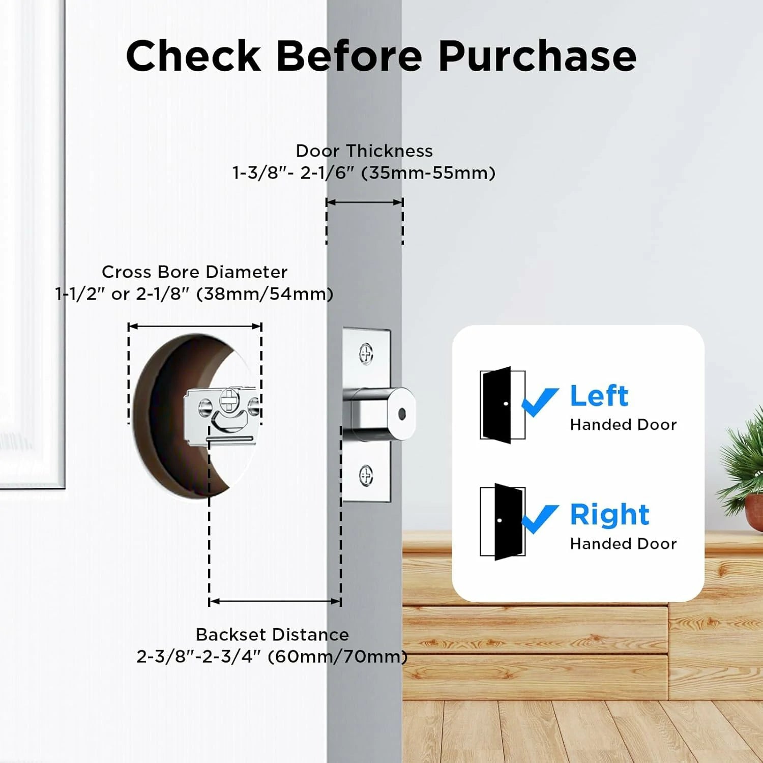 TCL D2 App Unlock Digital Smart Door Lock with Keypad