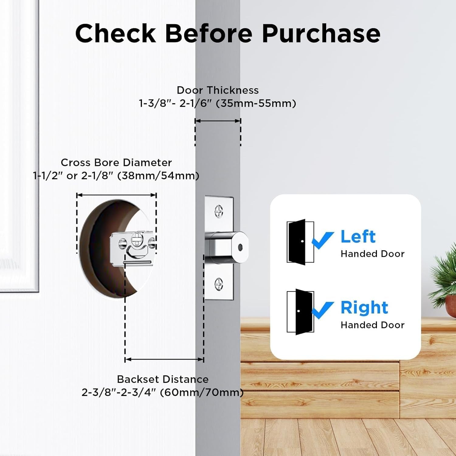 TCL D2 Pro Palm Vein Digital Smart Door Lock with Keypad