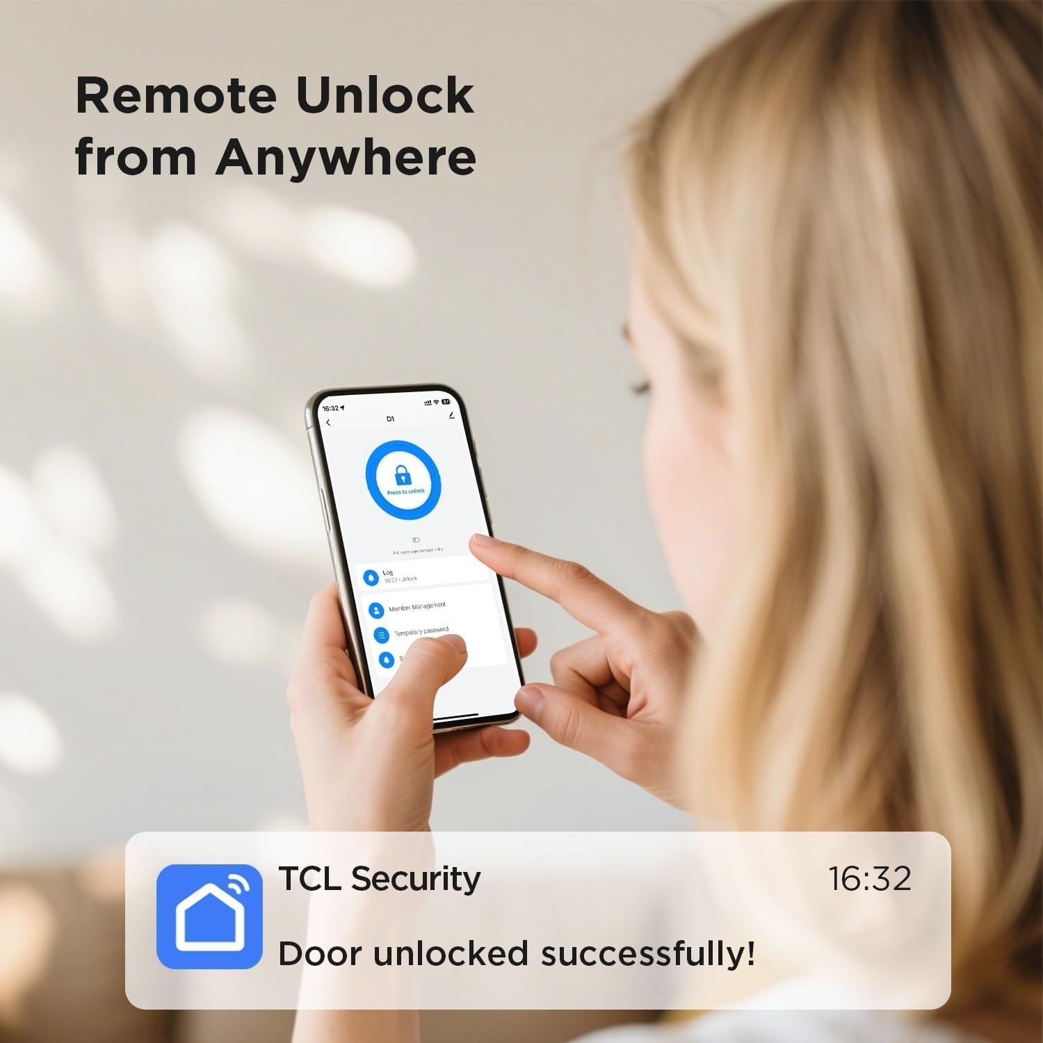TCL D1 Fingerprint Digital Smart Door Lock with KeypadTCL