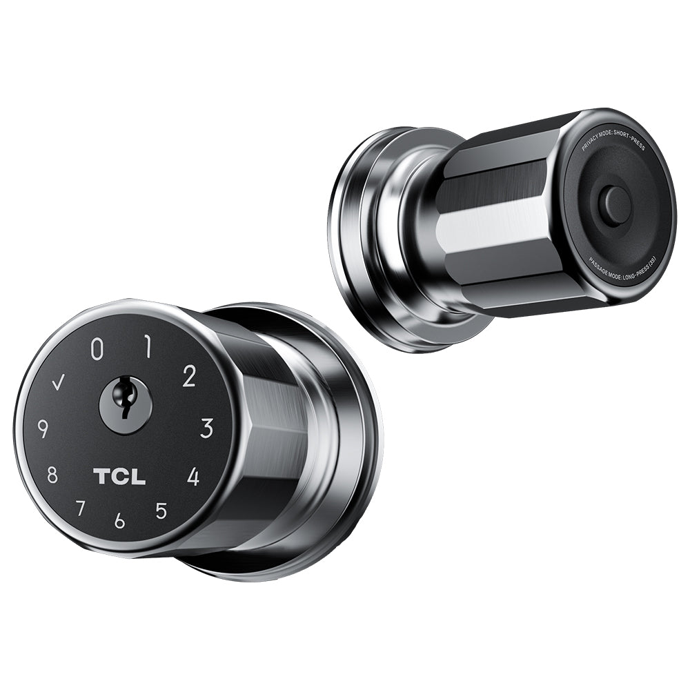 TCL K1 Smart Fingerprint Door Knob Secure Biometric Lock with App Control and Keyless Entry for Home Office and Garage