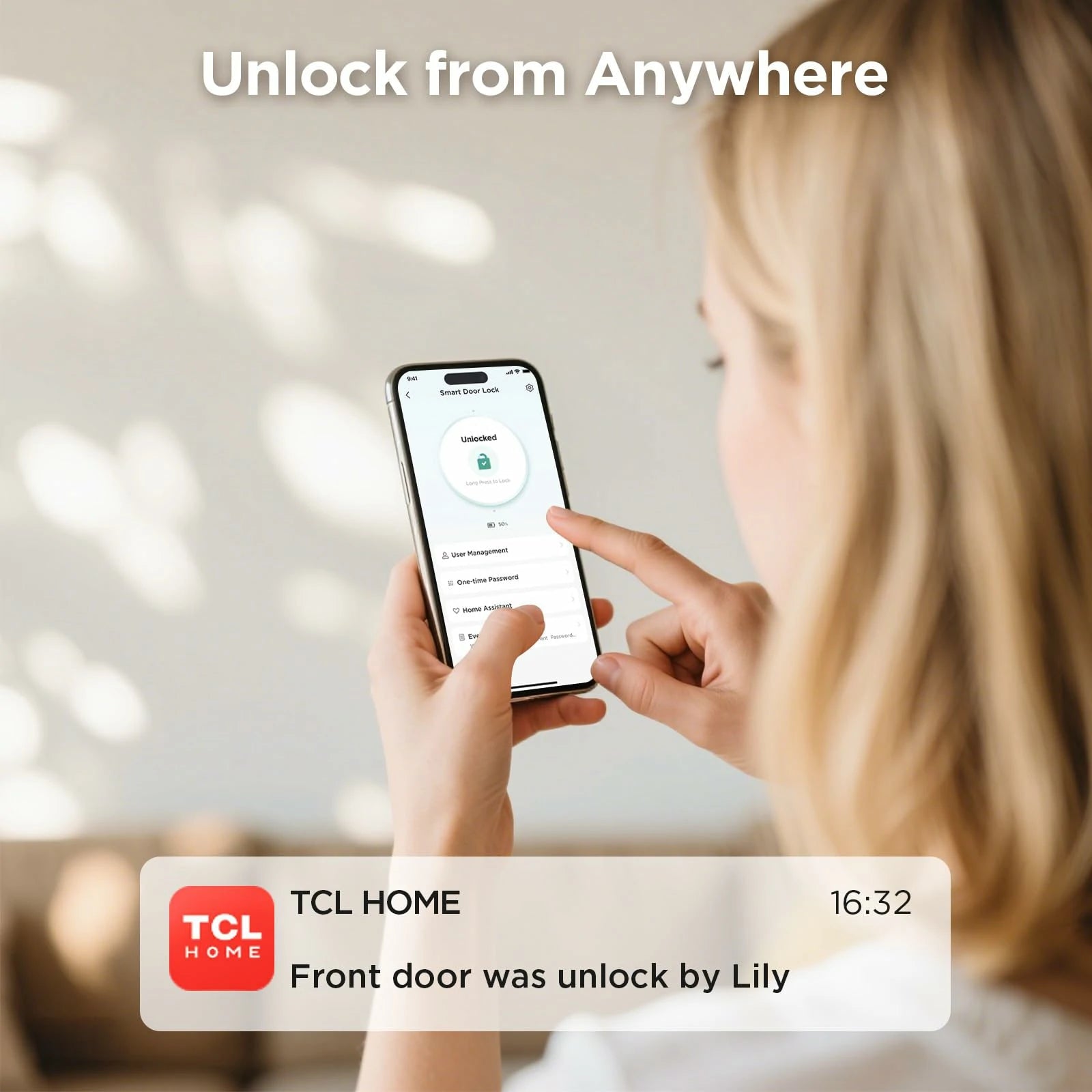 TCL D2 Plus Fingerprint Digital Smart Door Lock with KeypadTCL